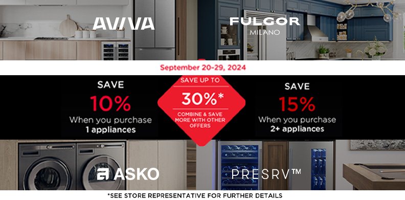 ASKO FULGOR AVIVA & PRESERVE SAVE UP TO 30%